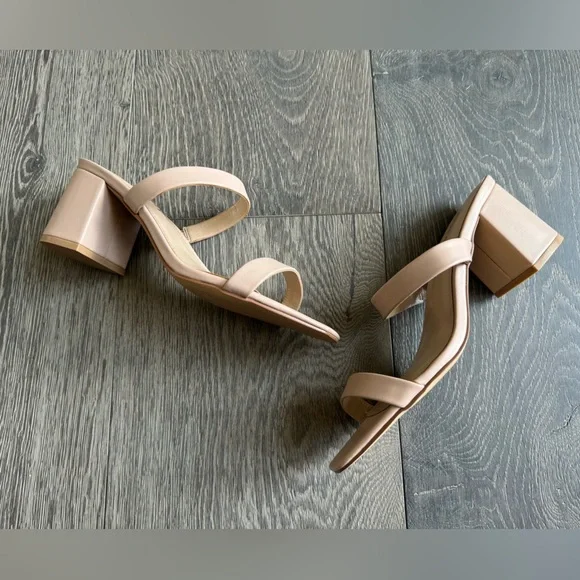 Birdy Grey Alby Low Chunky Heel in Nude Blush Size 8 - Picture 6 of 13